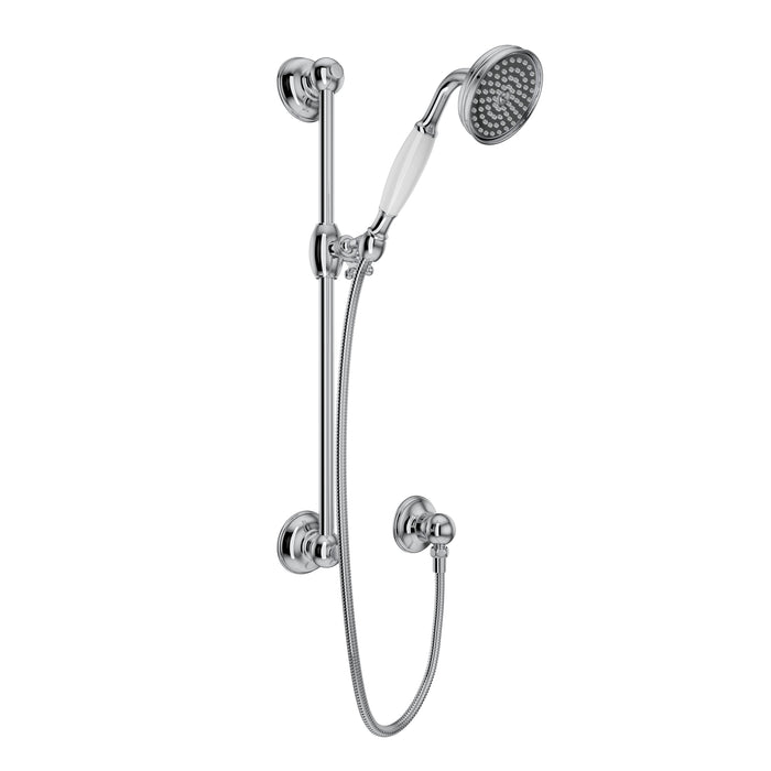 ROHL 1300E Handshower Set With 22" Slide Bar and Single Function Handshower