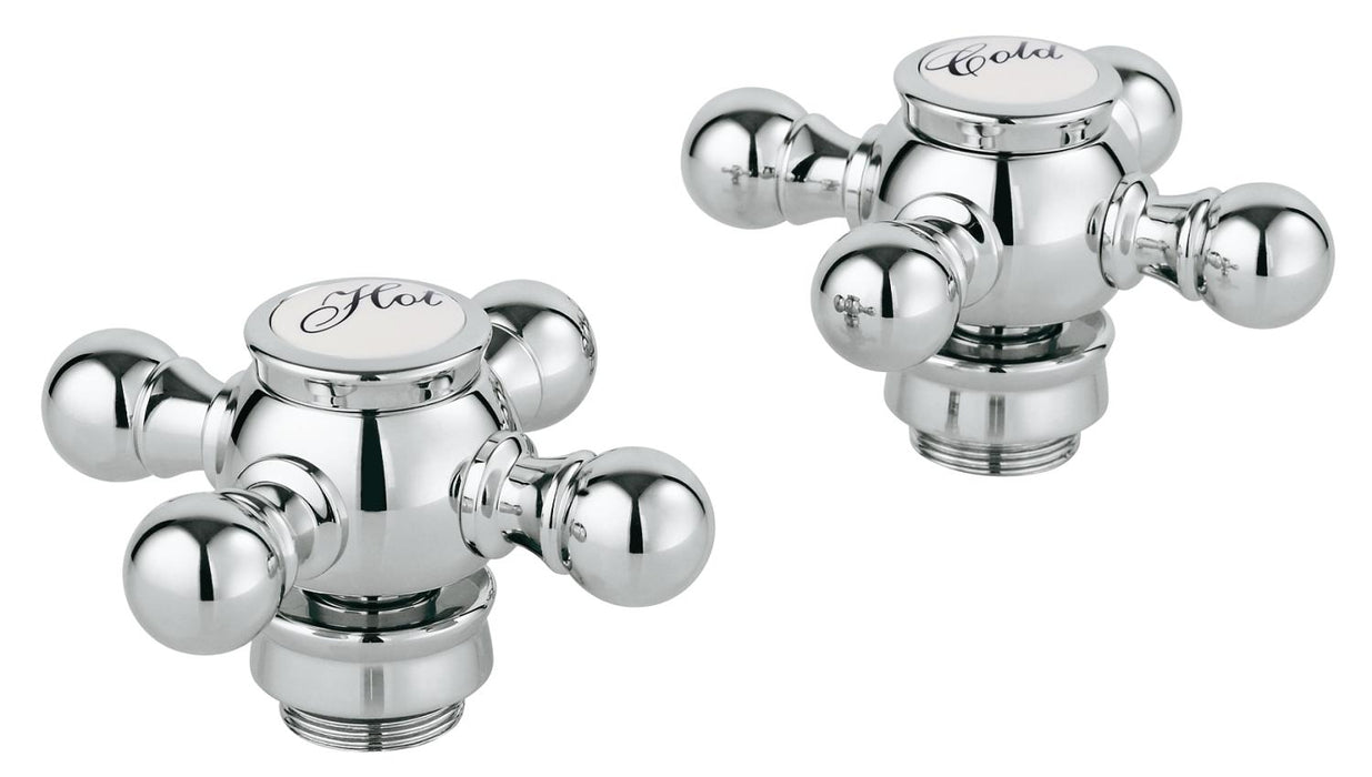 Grohe 18733 Geneva 2 3/8 Inch Cross Handles with StarLight Technology