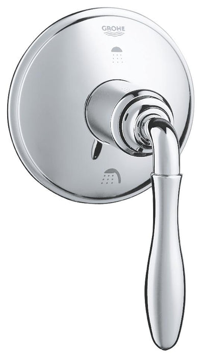 Grohe 19221 Seabury 4 Inch Three Way Diverter Valve Trim with Lever Handle