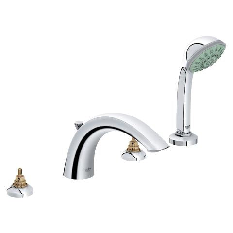 Grohe 25072 Arden Four-Hole Roman Bathtub Faucet with Handshower