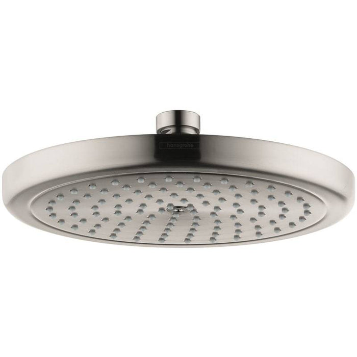 hansgrohe 26478821 Croma 2 GPM Single Function Shower Head with AirPower and Eco Right Technologies in Brushed Nickel
