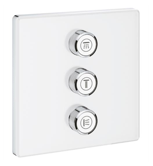 Grohe 29158LS0 Grohtherm Smart Control Triple Function Diverter Trim Only with EcoJoy - Less Rough-In Valve