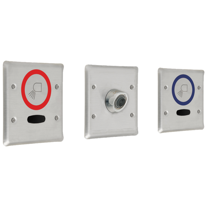 Delta Commercial 3000T: Delta Commercial Double Wall Mount Sensors and Spout