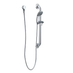 Moen Capstone 3F Hh Shr W/Grab Bar Chr