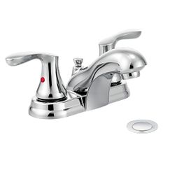 Moen Cstn Lav 2H Cs W/ Waste Chr