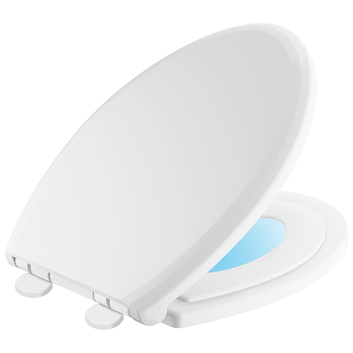 Delta 833902-N-WH Sanborne Elongated Slow - Close/Quick - Release Nightlight Family Seat