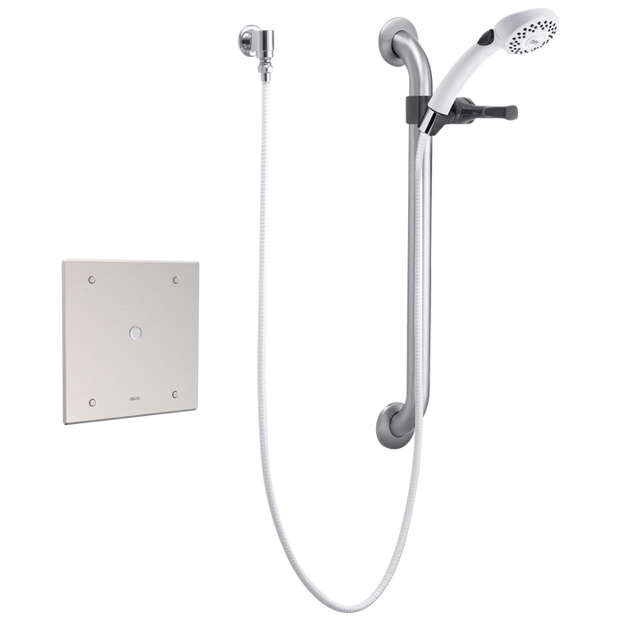 Delta 860T158 Commercial Electronic Shower Trim with Push Button Activator - Hardwire