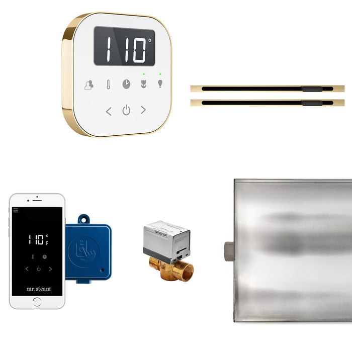 Mr. Steam ABTLRLXWHPB AirButler® Max Linear White in Polished Brass