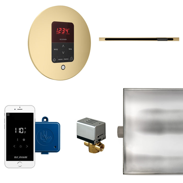 Mr. Steam BTLRL1RSB MS Butler® Linear Round in Satin Brass