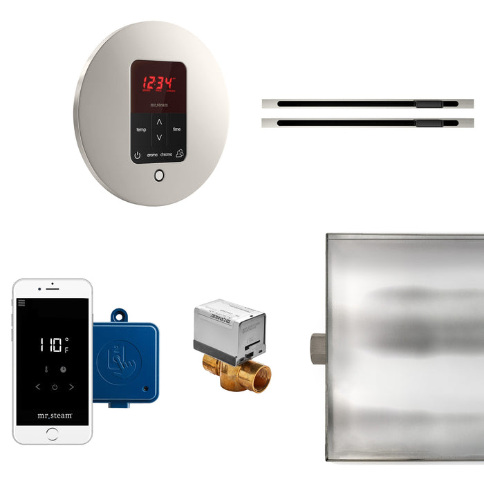Mr. Steam BTLRLXRPN MS Butler® Max Linear Round in Polished Nickel