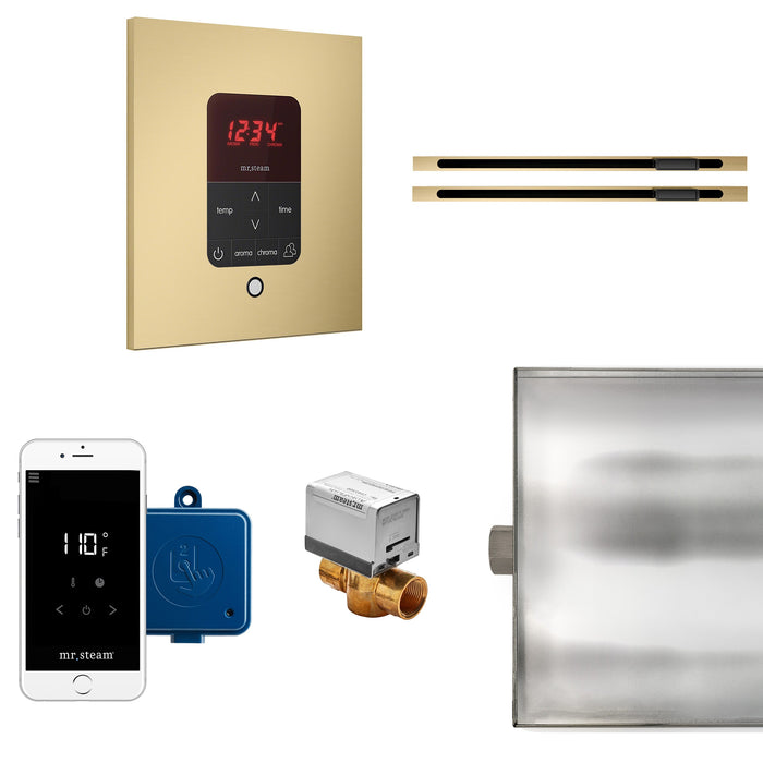 Mr. Steam BTLRLXSSB MS Butler® Max Linear Square in Satin Brass