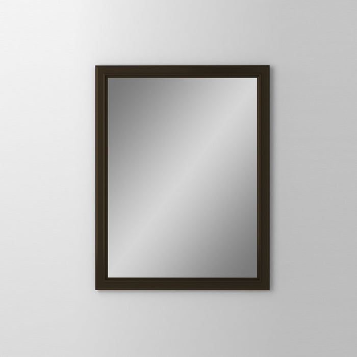 Main Line 23-1/4" x 30" x 6" bryn mawr framed cabinet in classic gray interior and brushed bronze finish with right hinge and electric option