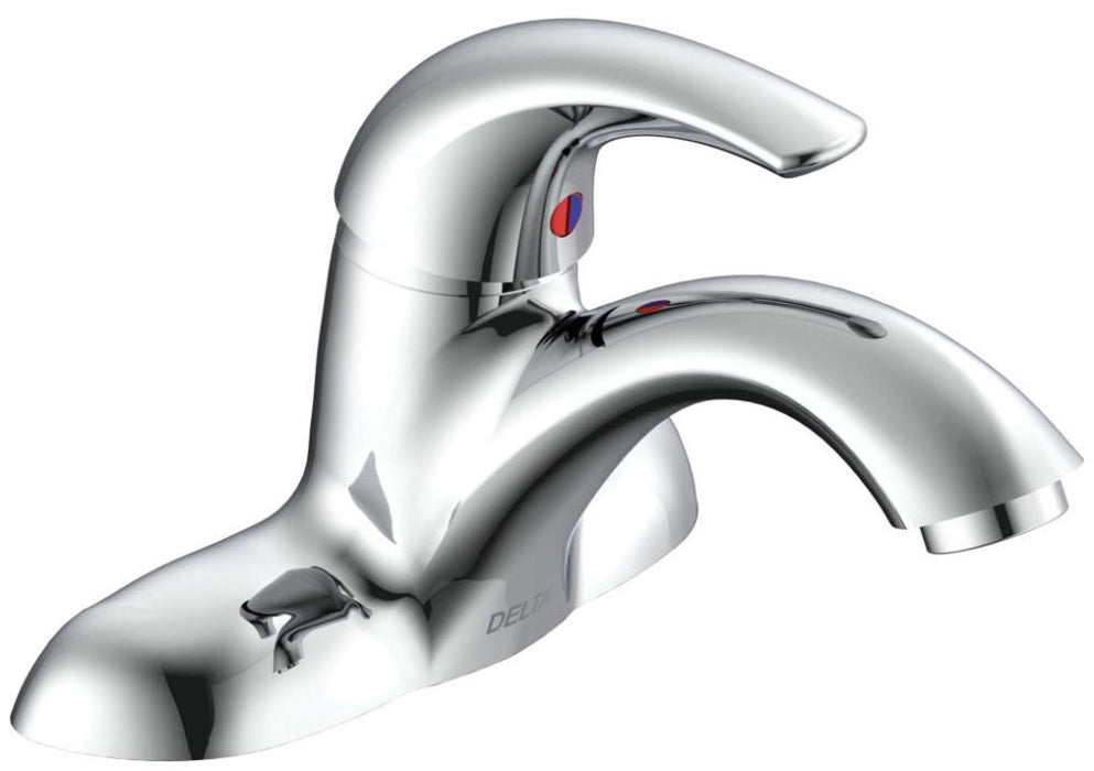 Delta Commercial 22C:22C021 Single Handle Centerset Bathroom Faucet - Less Pop-Up