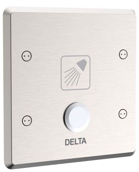 Delta Commercial 860T:860T106 Electronic Shower Trim with Push Button Activator- Hardwire