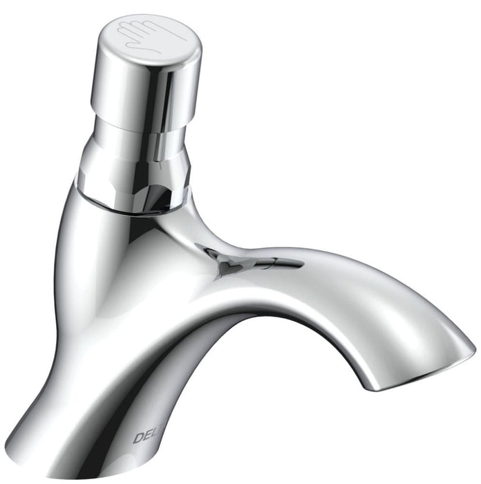 Delta Commercial 87T:87T104 Single Hole Metering Slow-Close Bathroom Faucet