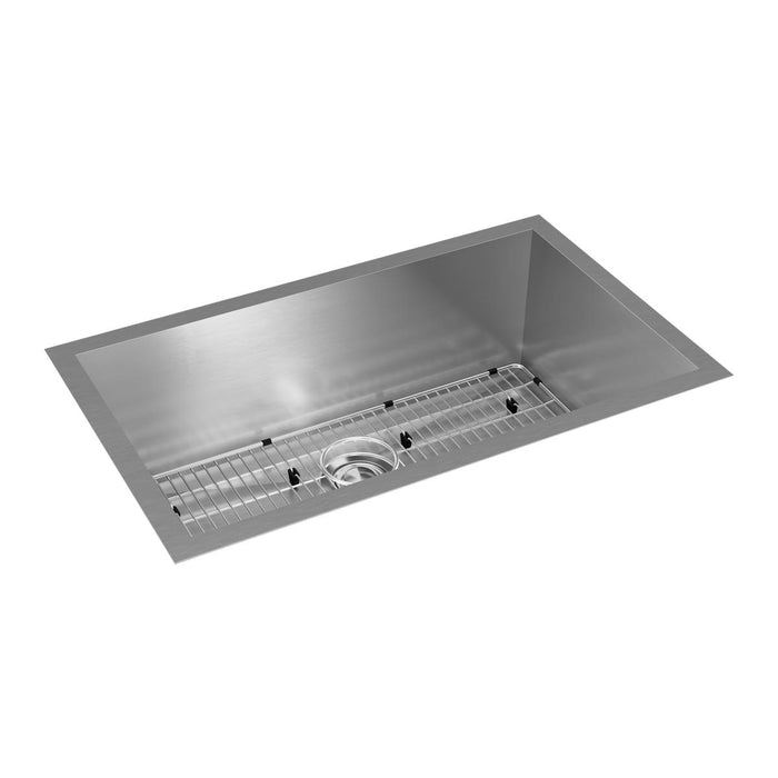 Elkay Crosstown 16 Gauge Stainless Steel, 30-1/2" x 18-1/2" x 10" Single Bowl Undermount Sink Kit
