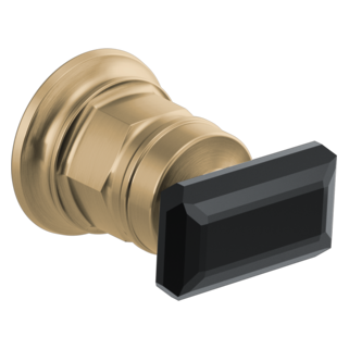 Brizo Invari: Wall Mount Lavatory Black Crystal Knob Handle Kit