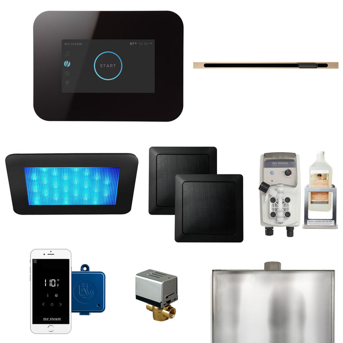 Mr. Steam I3DRMLBK-BB iDream® Linear Brushed Bronze in Black