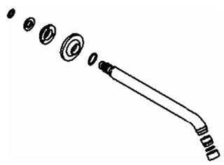 KOHLER K-1014554-CP Spout & Hardware,6.25 Sub Assembly