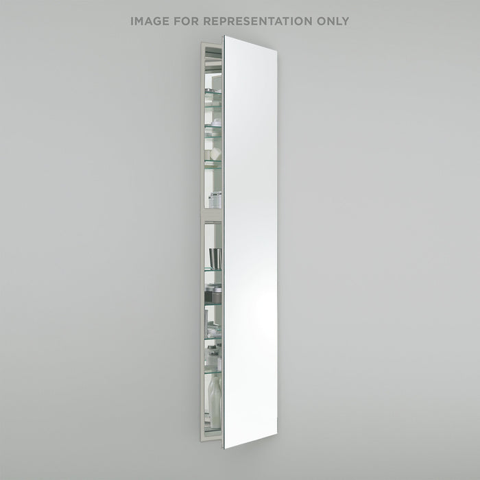 M Series 19-1/4" x 70" x 4" full length cabinet with bevel edge, right hinge and electric