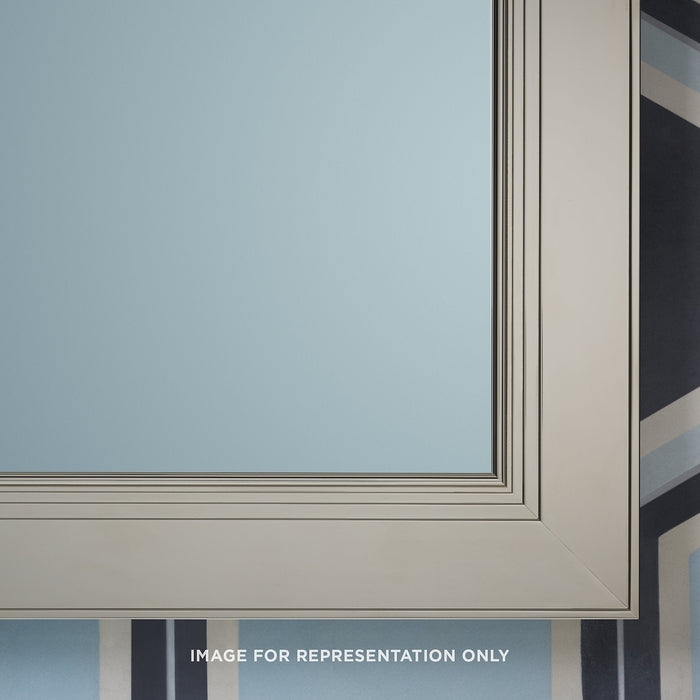 Main Line 15-1/4" x 39-3/8" x 6" merion framed cabinet in classic gray interior and brushed nickel finish with left hinge and electric option