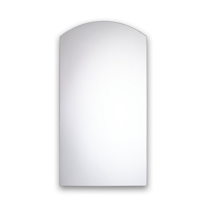 PL Series 19-1/4" x 34" x 4" arch top cabinet with bevel edge, right hinge, black interior and non-electric