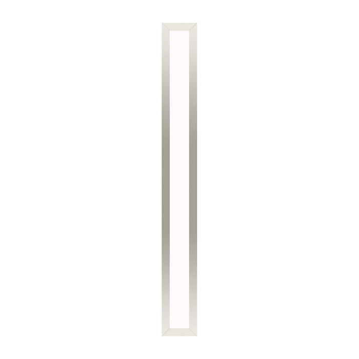 Profiles 3-1/2" x 30" x 4-5/8" framed lighting in polished nickel with 4000 kelvin temperature (cool light)