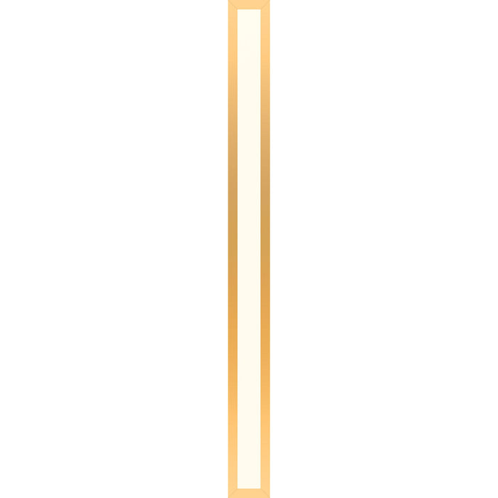 Profiles 3-1/2" x 39-3/8" x 4-5/8" framed lighting in matte gold with 2700 kelvin temperature (warm light)