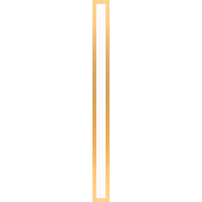 Profiles 3-1/2" x 39-3/8" x 4-5/8" framed lighting in matte gold with 4000 kelvin temperature (cool light)