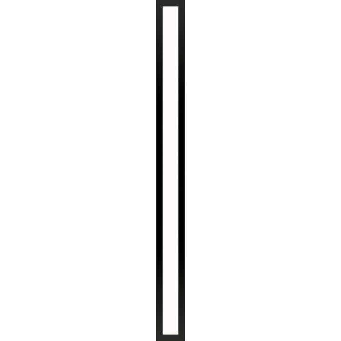 Profiles 3-1/2" x 39-3/8" x 4-5/8" framed lighting in matte black with 4000 kelvin temperature (cool light)
