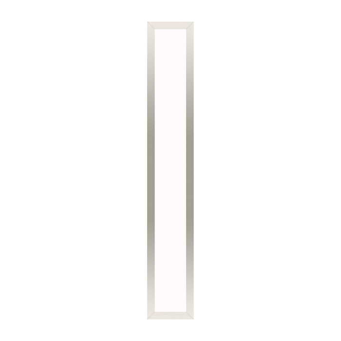 Profiles 5" x 30" x 4-5/8" framed lighting in polished nickel with 4000 kelvin temperature (cool light)