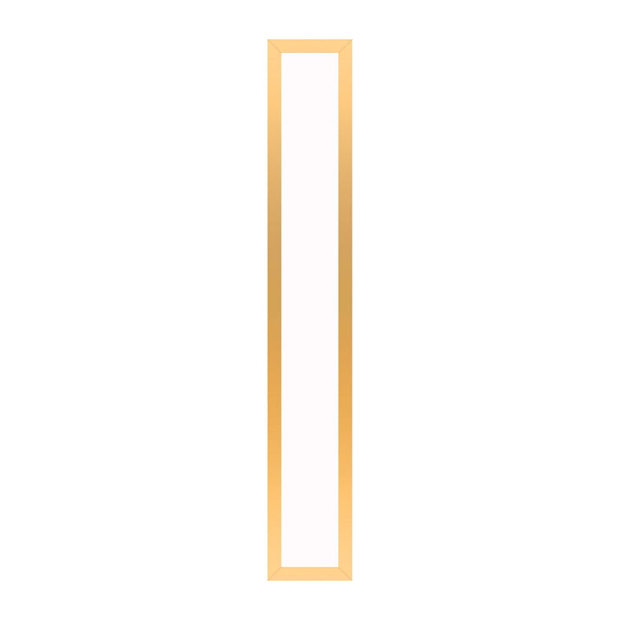 Profiles 5" x 30" x 4-5/8" framed lighting in matte gold with 4000 kelvin temperature (cool light)