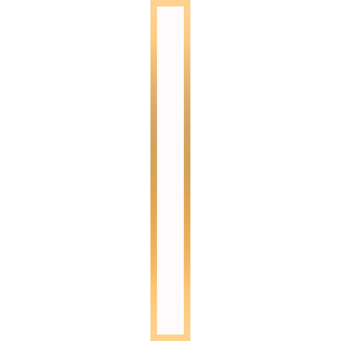 Profiles 5" x 39-3/8" x 4-5/8" framed lighting in matte gold with 4000 kelvin temperature (cool light)