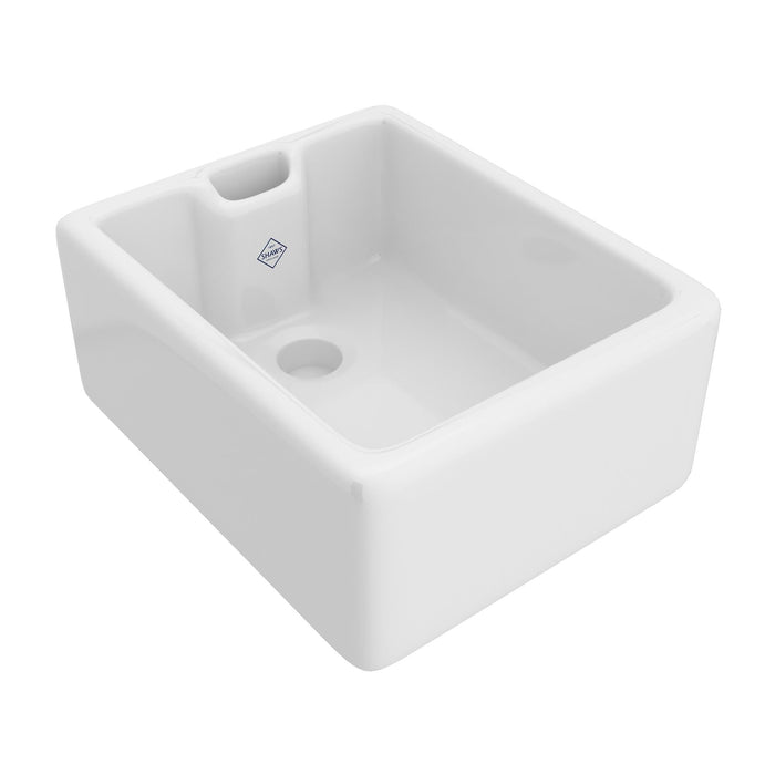Shaws RB1815 Lancaster Apron Front Kitchen or Lavatory Fireclay Sink