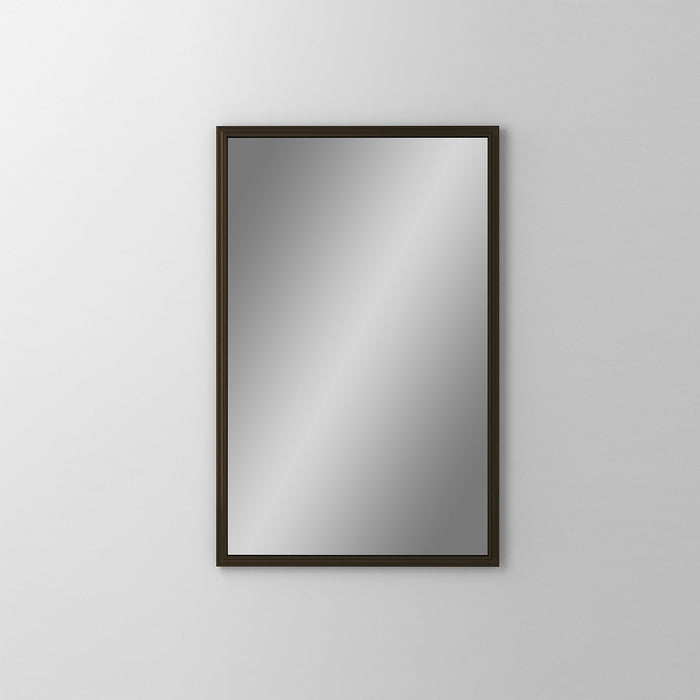 Main Line 19-1/4" x 30" x 4" rosemont framed cabinet in classic gray interior and brushed bronze finish with reversible hinge (non-handed)