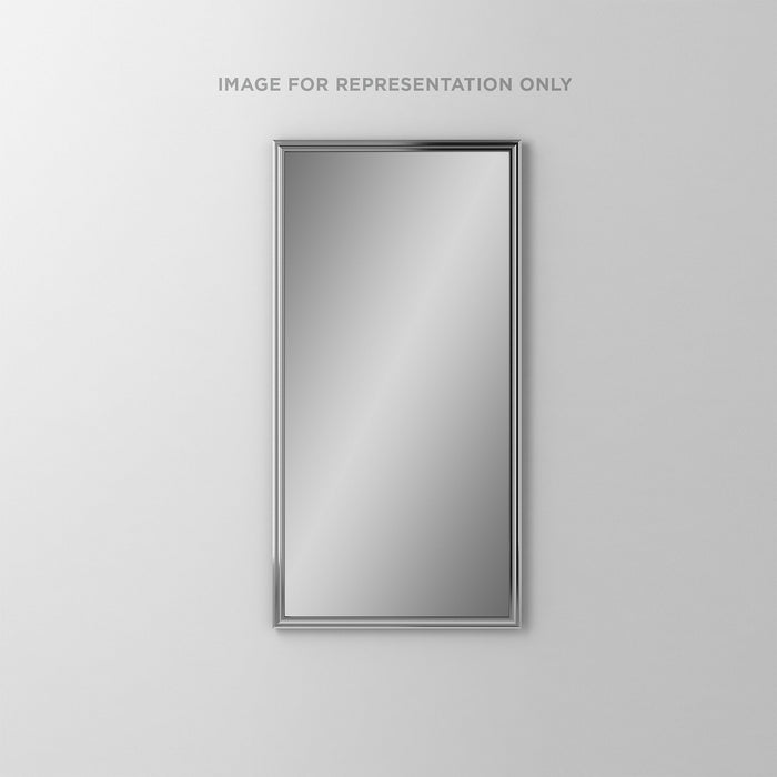 Main Line 19-1/4" x 39-3/8" x 4" rosemont framed cabinet in classic gray interior and polished nickel finish with right hinge and electric option