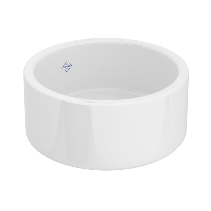 Shaws SB1800 Lancaster Round Above Counter Lavatory Fireclay Sink