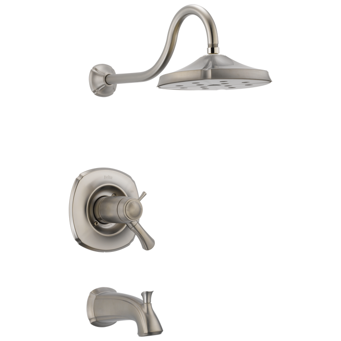 Delta T17T492-WE Addison Tub and Shower Trim Package with 1.75 GPM Single Function Shower Head