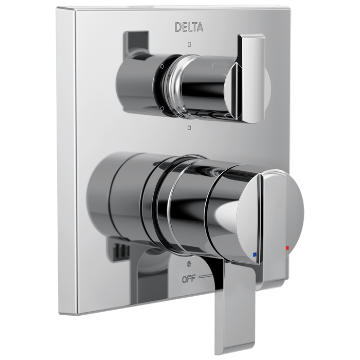 Delta T27967 Ara Angular Modern Monitor 17 Series Valve Trim with 6-Setting Integrated Diverter
