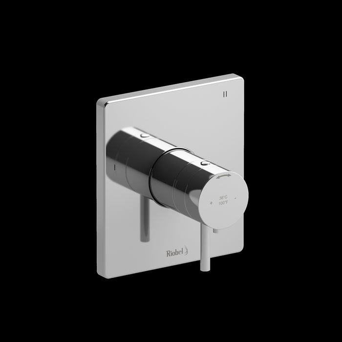 Riobel TPATQ47 Pallace 1/2" Therm & Pressure Balance Trim with 3 Functions