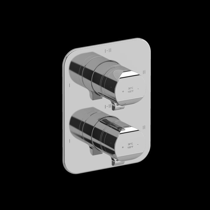 Riobel TSA46 Salomé 3/4" Therm & Pressure Balance Trim with 6 Functions