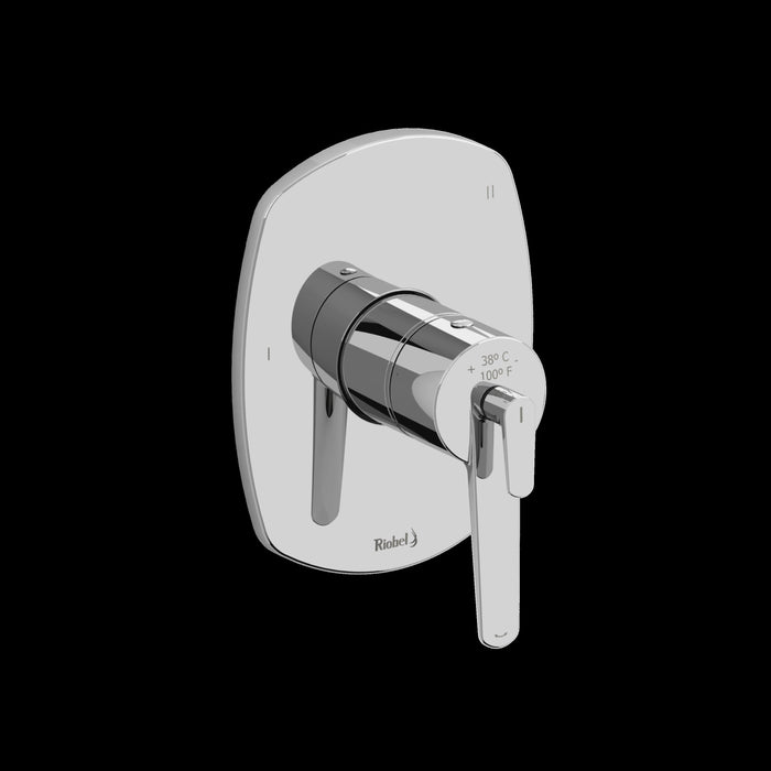 Riobel TVY45 Venty 1/2" Therm & Pressure Balance Trim with 5 Functions