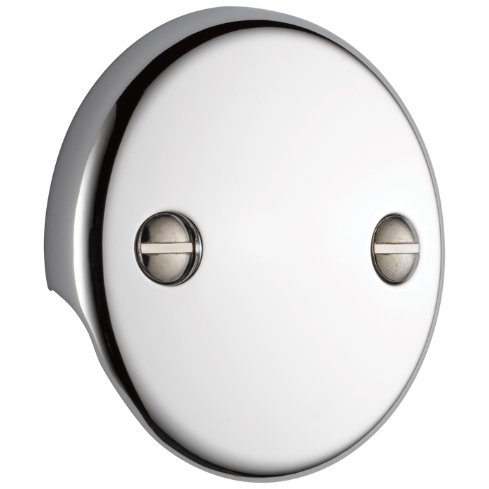 Delta U2693-PK Universal Showering Components Overflow Plate - 2 Hole Tub Drain