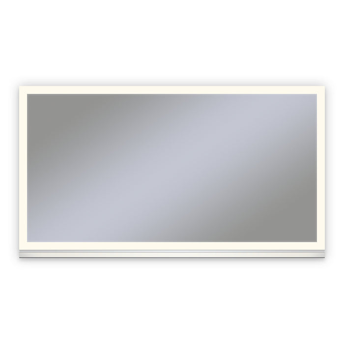 Uplift Tech 48" x 27" x 6" lighted cabinet with perimeter light pattern in 2700K color temperature (warm white), dimmable, anodized aluminum handle (upgrade available), electric, night light and defogger