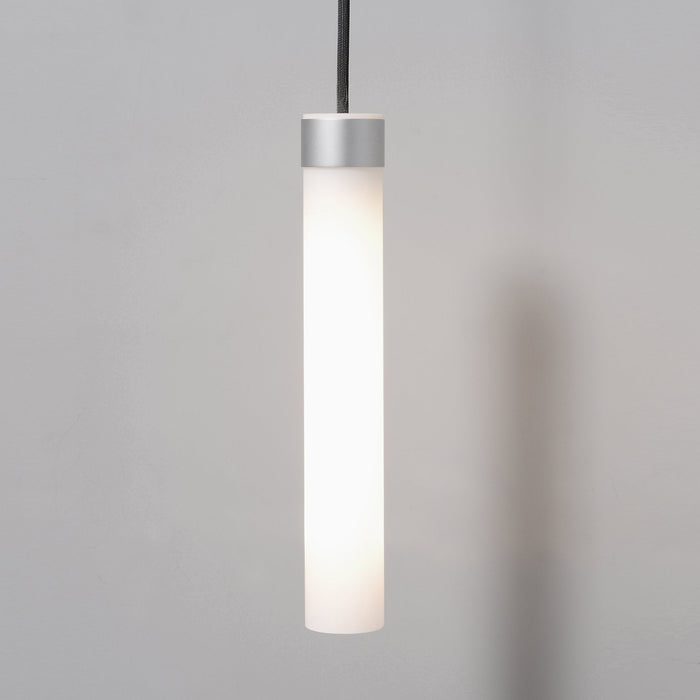 Uplift 6-1/2" x 16-3/4" pendant in anodized aluminum with night light