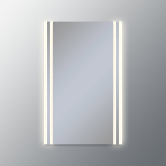 Vesper 2-3/4" x 39-3/8" x 4-5/8" vertical lighting in outline style with 3000K temperature (warm light), dimmable and sold as each; medicine cabinet sold separately