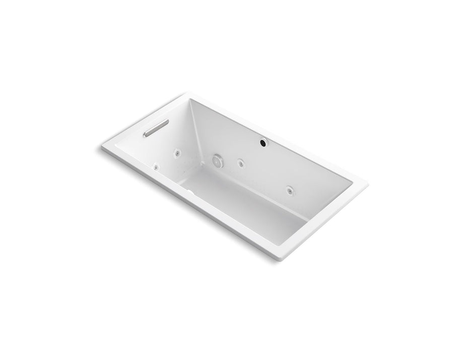 KOHLER K-1168-XHGH Underscore 60" x 32" drop-in Heated BubbleMassage air bath with whirlpool