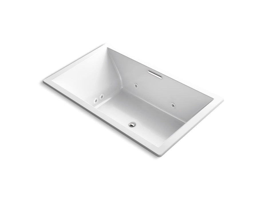 KOHLER K-1174-XHGH Underscore 72" x 42" drop-in Heated BubbleMassage air bath with whirlpool