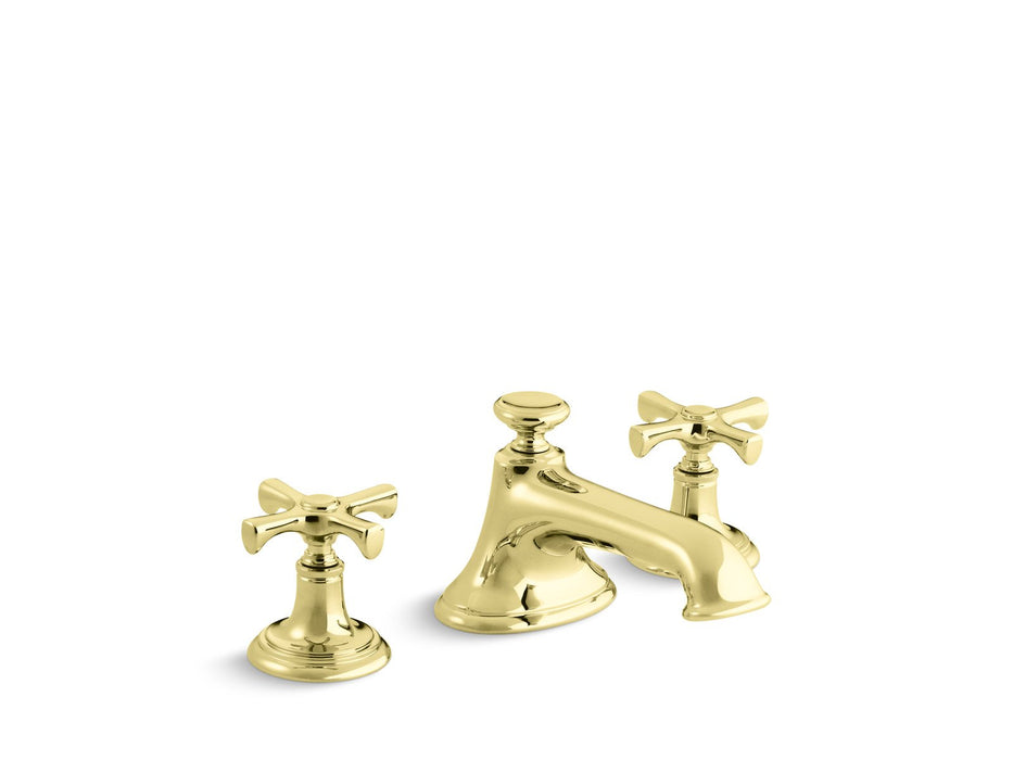 Kallista P24601-CR-ULB Bellis Sink Faucet, Noble Spout, Cross Handles