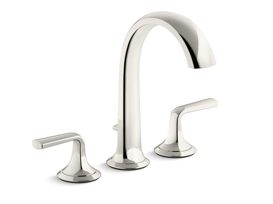 Kallista P25003-LV-BCH Script Deck-Mount Bath Faucet with Diverter, Lever Handles